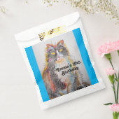 Zachte Tabby Kat Kunst huisdier Dieren Feest Zakke Bedankzakje (Gezegeld)