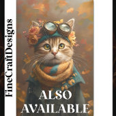 Zachte Tabby Kat Met Sjaal & Jas CD5 Decoupage Tissuepapier