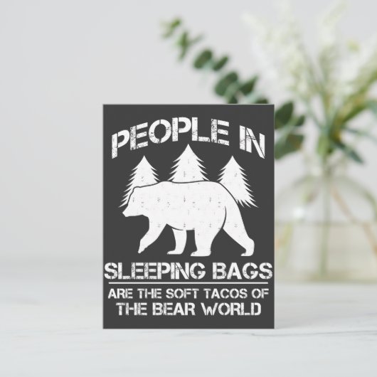 Zachte Tacos van de Camping van de Natuur van het  Briefkaart (Staand voorkant)