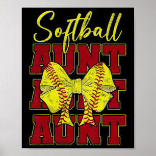 Zachte Tante Coquette Strik Sport Liefhebber Vinta Poster