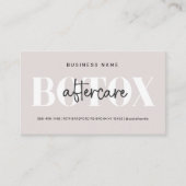 Zachte Taupe Moderner Botox Nazorggids Visitekaartje (Voorkant)