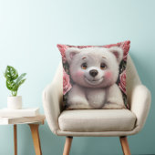 🧸🌸 Zachte Teddybeer Bloem Liefde Cadeau ✨ Kussen (Stoel)