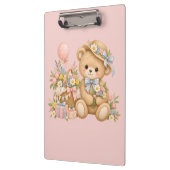 Zachte Teddybeer Feest Design Klembord (Links)
