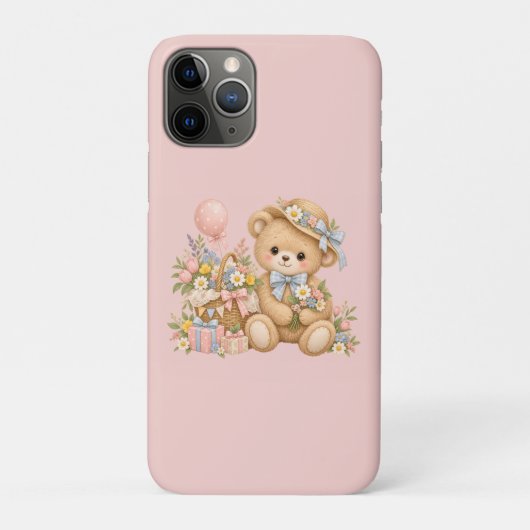 Zachte Teddybeer Feestje Design Case-Mate iPhone Case (Achterkant)