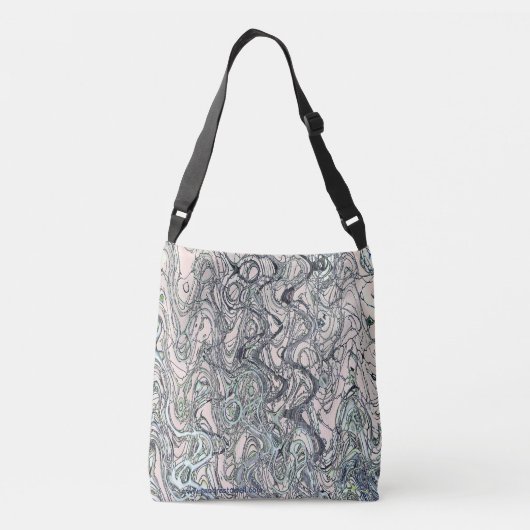 Zachte threads en curven crossbody tas (Achterkant)