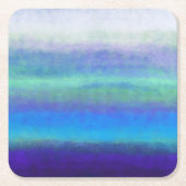 Zachte tinten blauw en groen kartonnen onderzetters (Voorkant)