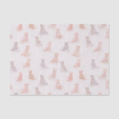 Zachte tissuepapier met katten in pastelkleuren (Voorkant)