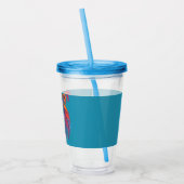 Zachte tonen Lion op maat Acryl Drinkbeker (Links)