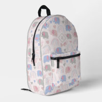 Zachte tonen schattige olifanten en harten boho pa