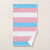 Zachte Transgender Pride Flag Kleuren Stripes Bad Handdoek (Handdoek)