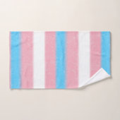 Zachte Transgender Pride Flag Kleuren Stripes Bad Handdoek (Handdoek)