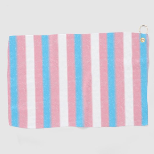 Zachte Transgender Pride Flag Kleuren Stripes Golfhanddoek (Horizontaal)