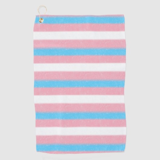 Zachte Transgender Pride Flag Kleuren Stripes Golfhanddoek (Voorkant)