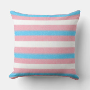 Zachte Transgender Pride Flag Kleuren Stripes Kussen