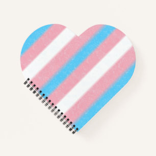 Zachte Transgender Pride Flag Kleuren Stripes Notitieboek
