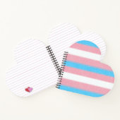 Zachte Transgender Pride Flag Kleuren Stripes Notitieboek (Binnen)