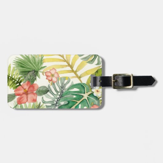 Zachte tropen bagagelabel (Voorkant horizontaal)