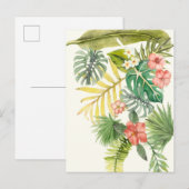 Zachte tropen briefkaart (Voorkant / Achterkant)