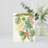 Zachte tropen briefkaart (Staand voorkant)
