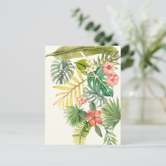 Zachte tropen briefkaart (Staand voorkant)