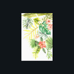 Zachte tropen canvas afdruk<br><div class="desc">Soft Tropics I van Naomi McCavitt. Een prachtig vormgegeven van waterverf dat verschillende tropische groenerieën met tropische bloemen bevat. | 149578Z</div>