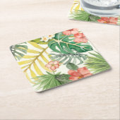 Zachte tropen kartonnen onderzetters (Schuin)
