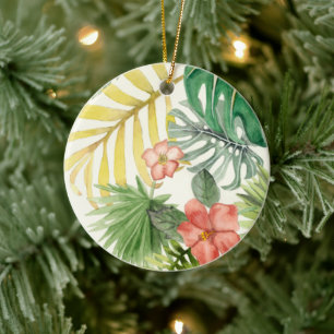 Zachte tropen keramisch ornament