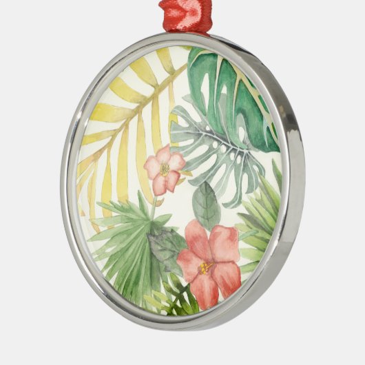 Zachte tropen metalen ornament (Links)