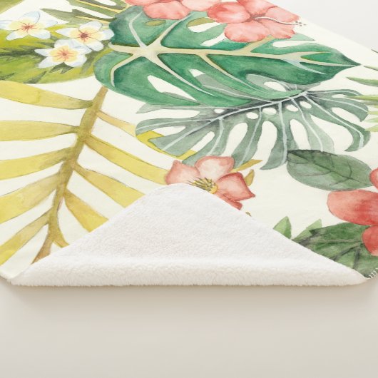 Zachte tropen sherpa deken (3/4)