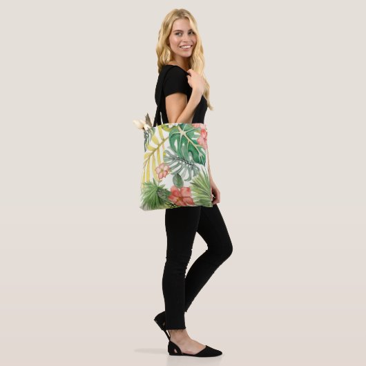 Zachte tropen tote bag (Op model)
