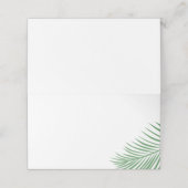 Zachte Tropische Palm Leaf Gevouwen Plaats Kaarten Plaatskaartje (Buitenkant ongevouwen)
