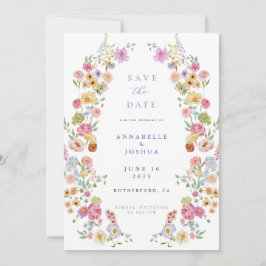 Zachte Tuin Bloemen Trouwen Save the Date