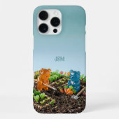 Zachte Tuin Gummieberen Aangepaste Naam iPhone Hoesje (Achterkant)