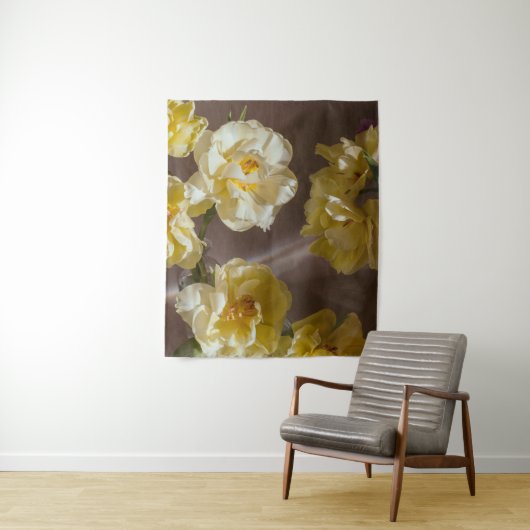 Zachte tulp foto achtergrond wandkleed (In situ)