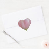 Zachte tulpen hart sticker (Envelop)