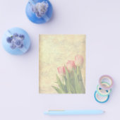 Zachte tulpen op de papierlade flyer (Enkel)