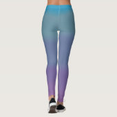 Zachte Turquoise gemengde kleur Leggings (Achterkant)