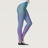 Zachte Turquoise gemengde kleur Leggings (Rechts)