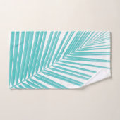 Zachte Turquoise Palm Leaf Dream #2 #tropical #wal Bad Handdoek (Handdoek)