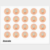 Zachte uitkomende Pasen ei sticker (Vel)