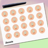 Zachte uitkomende Pasen ei sticker