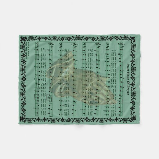 ZACHTE UUR PRAYER FLEECE DEKEN (Voorkant (Horizontaal))