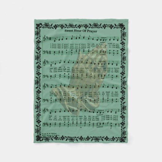 ZACHTE UUR PRAYER FLEECE DEKEN (Voorkant)