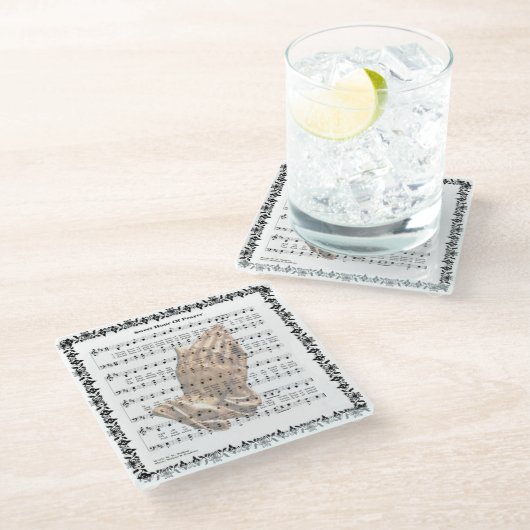 ZACHTE UUR PRAYER* GLAZEN ONDERZETTER (Schuin)