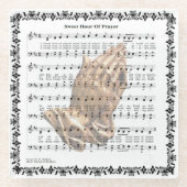 ZACHTE UUR PRAYER* GLAZEN ONDERZETTER (Voorkant)