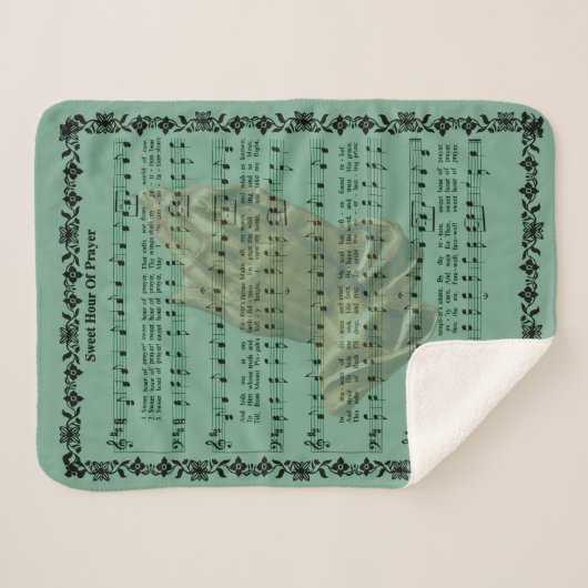 ZACHTE UUR PRAYER SHERPA DEKEN (Voorkant (horizontaal))