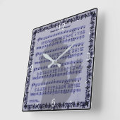 ZACHTE UUR PRAYER* VIERKANTE KLOK (Hoek)