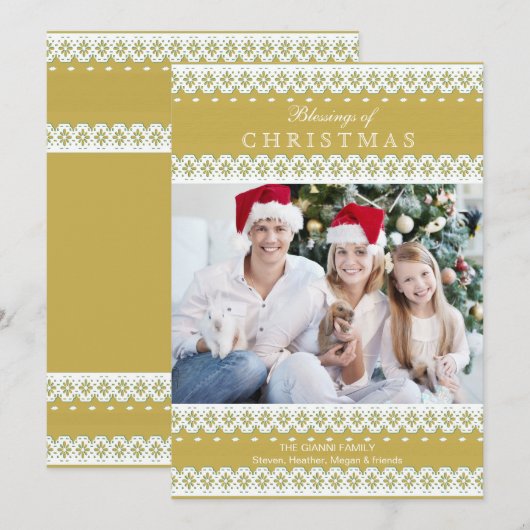 Zachte vakantiekaart feestdagenkaart (Voorkant / Achterkant)