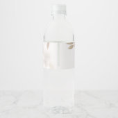 Zachte valbladeren Aqua Vitae waterfles label Etiket (Achterkant)