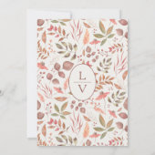 Zachte valbladeren bewaren de datum Kaart (Achterkant)